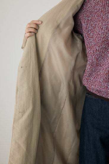 【crie conforto】ショールカラーダウンコート 詳細画像