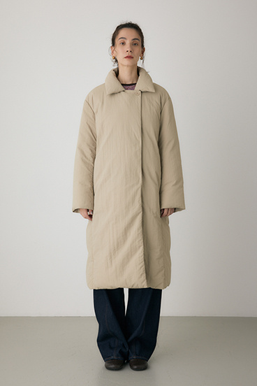 【crie conforto】ショールカラーダウンコート 詳細画像