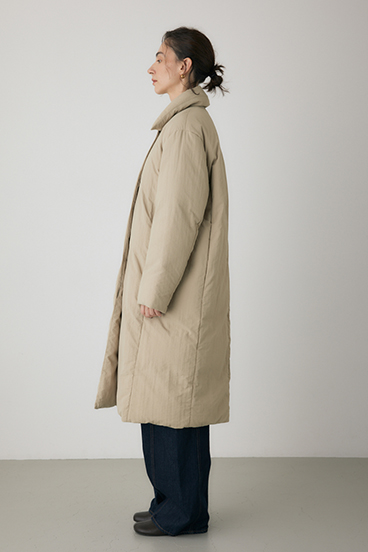 【crie conforto】ショールカラーダウンコート 詳細画像