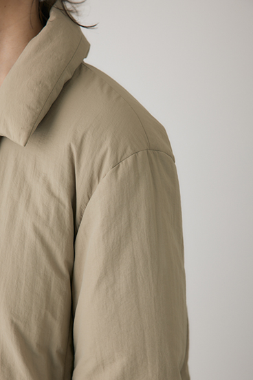 【crie conforto】ショールカラーダウンコート 詳細画像