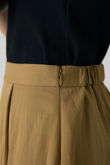 【crie conforto】タックフレアスカート 詳細画像