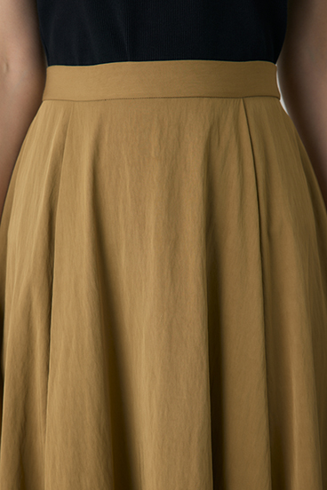 【crie conforto】タックフレアスカート 詳細画像