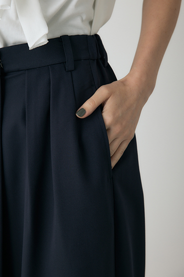 【crie conforto】タックドレープワイドパンツ 詳細画像