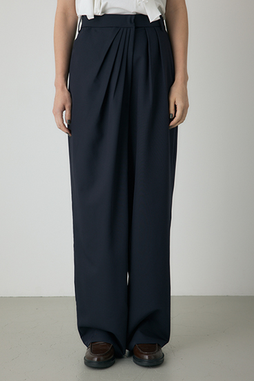 【crie conforto】タックドレープワイドパンツ 詳細画像