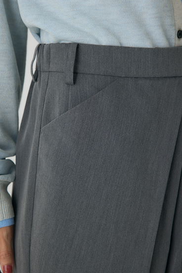 【crie conforto】タックドレープワイドパンツ 詳細画像