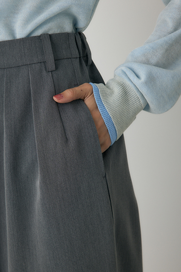 【crie conforto】タックドレープワイドパンツ 詳細画像