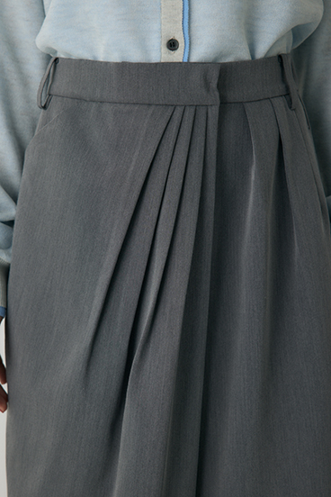 【crie conforto】タックドレープワイドパンツ 詳細画像