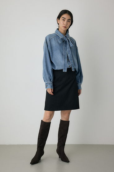 【crie conforto】スエードライクミニスカート 詳細画像