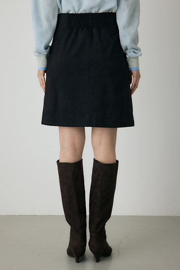 【crie conforto】スエードライクミニスカート 詳細画像