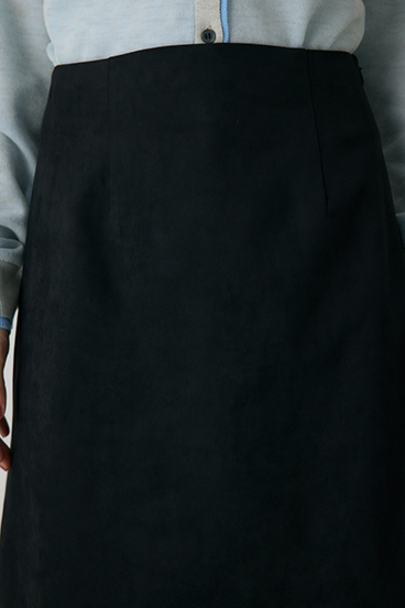 【crie conforto】スエードライクミニスカート 詳細画像