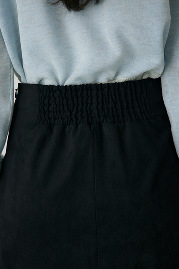 【crie conforto】スエードライクミニスカート 詳細画像