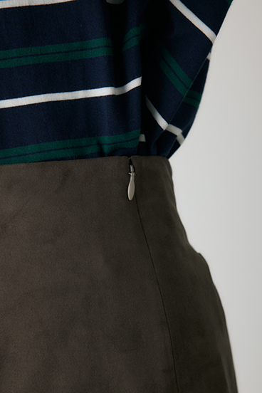 【crie conforto】スエードライクミニスカート 詳細画像