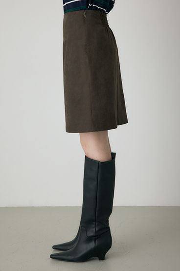 【crie conforto】スエードライクミニスカート 詳細画像