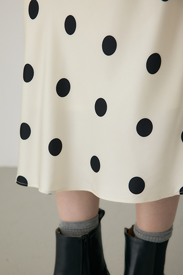 【crie conforto】ドットプリントスカート 詳細画像