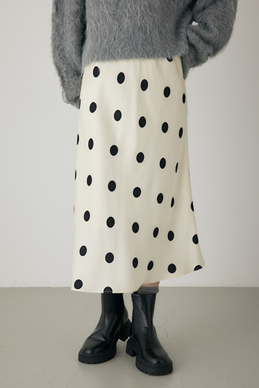 【crie conforto】ドットプリントスカート
