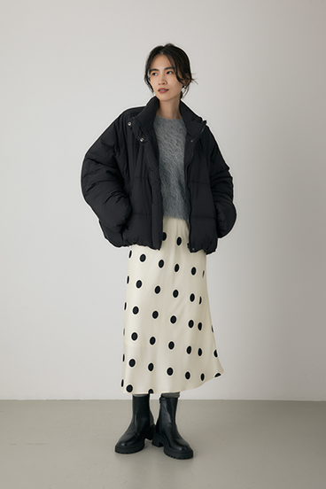 【crie conforto】ドットプリントスカート 詳細画像