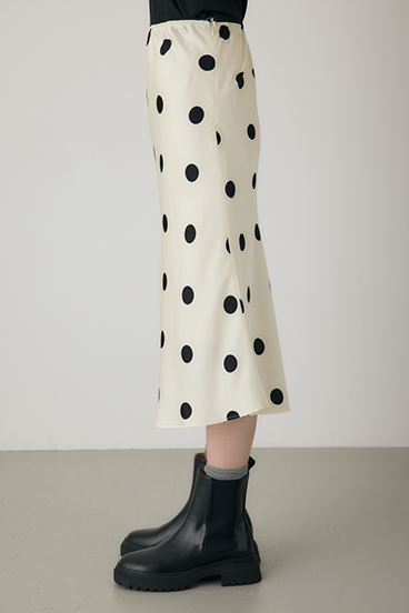 【crie conforto】ドットプリントスカート 詳細画像