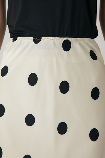 【crie conforto】ドットプリントスカート 詳細画像