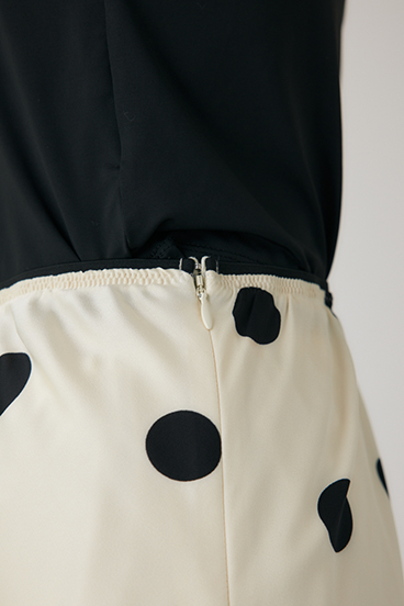 【crie conforto】ドットプリントスカート 詳細画像