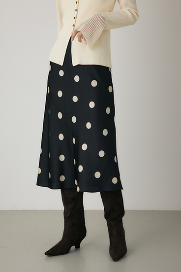 【crie conforto】ドットプリントスカート