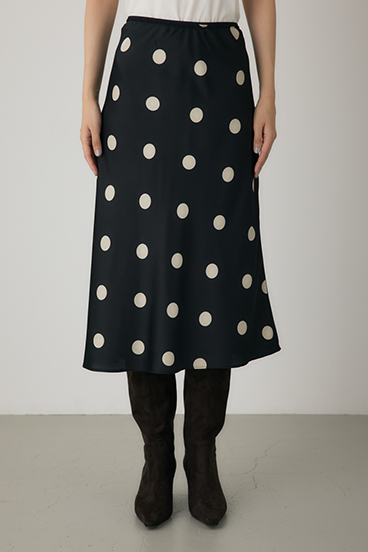 【crie conforto】ドットプリントスカート 詳細画像