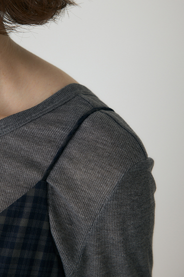 【crie conforto】チェックキャミワンピース 詳細画像