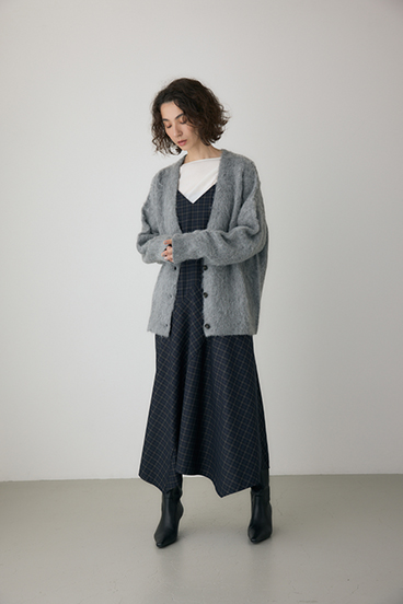 【crie conforto】チェックキャミワンピース 詳細画像