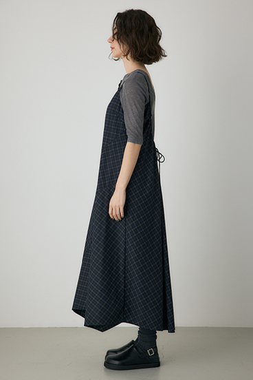 【crie conforto】チェックキャミワンピース 詳細画像