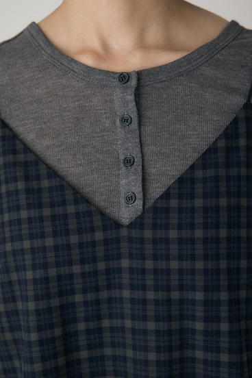 【crie conforto】チェックキャミワンピース 詳細画像