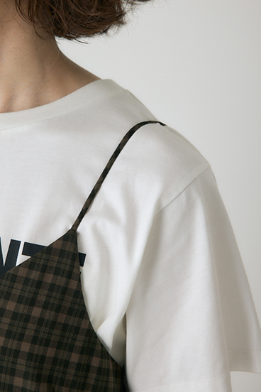 【crie conforto】チェックキャミワンピース 詳細画像