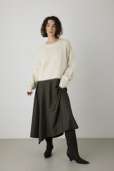 【crie conforto】チェックキャミワンピース