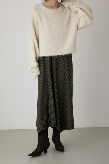 【crie conforto】チェックキャミワンピース 詳細画像