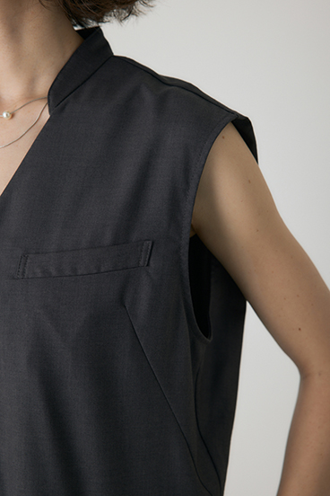 【crie conforto】ノースリーブオールインワン 詳細画像