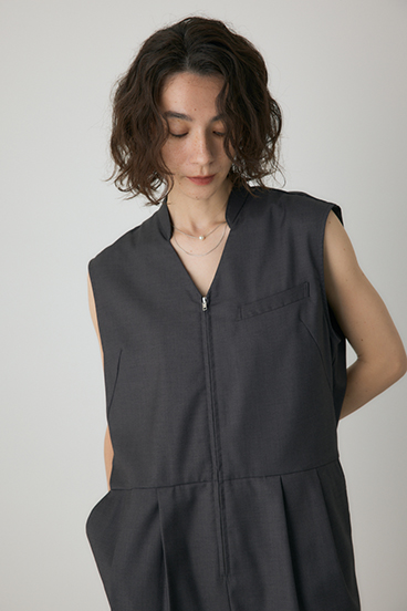 【crie conforto】ノースリーブオールインワン 詳細画像