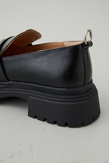 【crie conforto】バックリングプラットフォームローファー 詳細画像