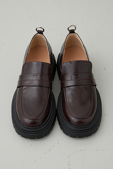 【crie conforto】バックリングプラットフォームローファー