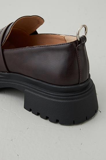 【crie conforto】バックリングプラットフォームローファー 詳細画像