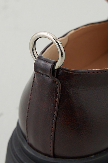 【crie conforto】バックリングプラットフォームローファー 詳細画像