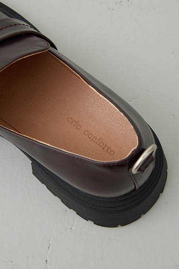 【crie conforto】バックリングプラットフォームローファー 詳細画像