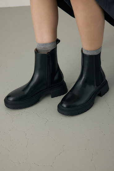 【crie conforto】サイドゴアトラックソールブーツ