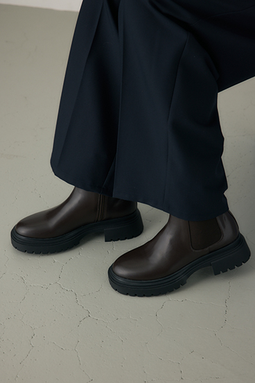 【crie conforto】サイドゴアトラックソールブーツ