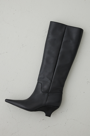 【crie conforto】ウェッジソールロングブーツ 詳細画像