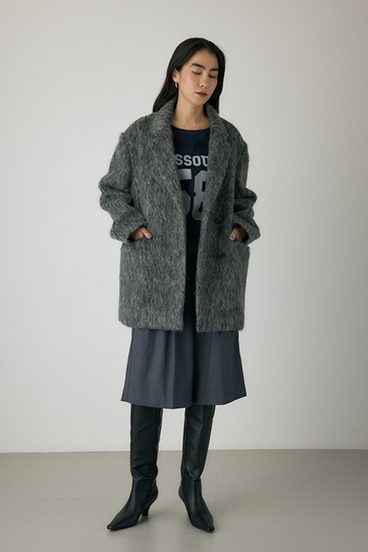 【crie conforto】ウェッジソールロングブーツ 詳細画像