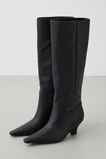 【crie conforto】ウェッジソールロングブーツ 詳細画像