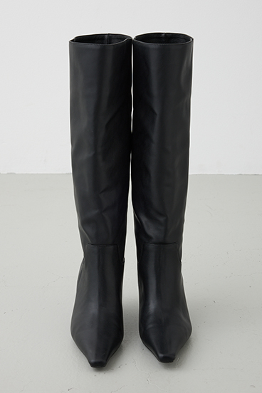 【crie conforto】ウェッジソールロングブーツ 詳細画像