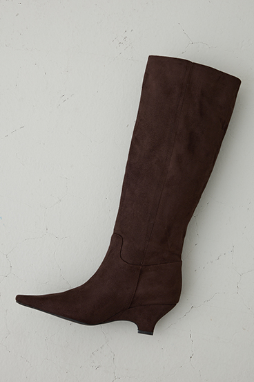 【crie conforto】ウェッジソールロングブーツ 詳細画像