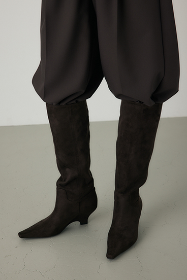 【crie conforto】ウェッジソールロングブーツ