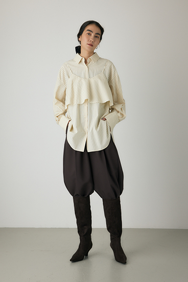 【crie conforto】ウェッジソールロングブーツ 詳細画像