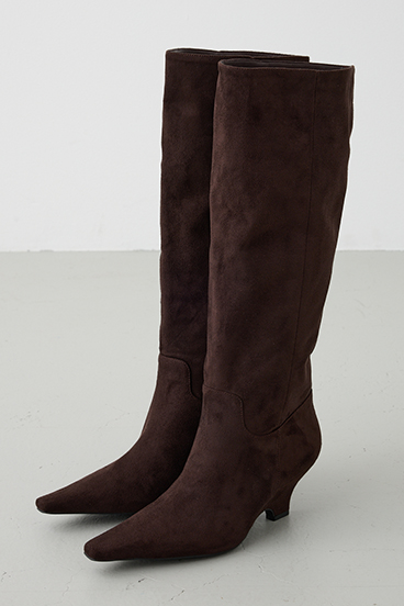 【crie conforto】ウェッジソールロングブーツ 詳細画像