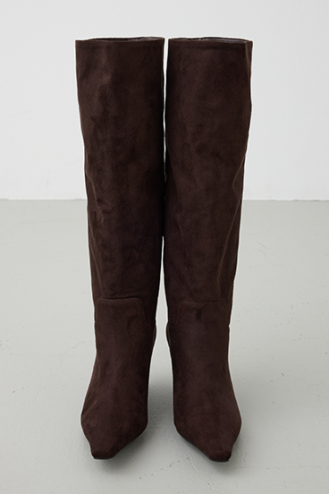 【crie conforto】ウェッジソールロングブーツ 詳細画像